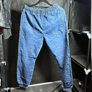 Zara Featured Denim Joggers Boys size 13/14